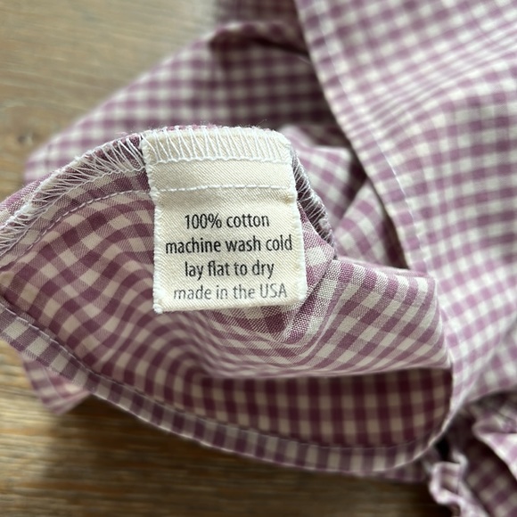 Super cute matching girl checkered set in purple | size 3Y - Picture 6 of 6